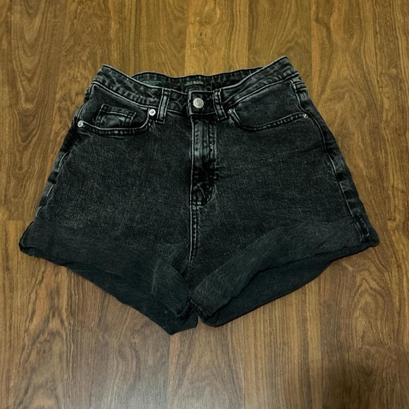 Wild Fable High Waist Black Denim Shorts - Picture 1 of 3